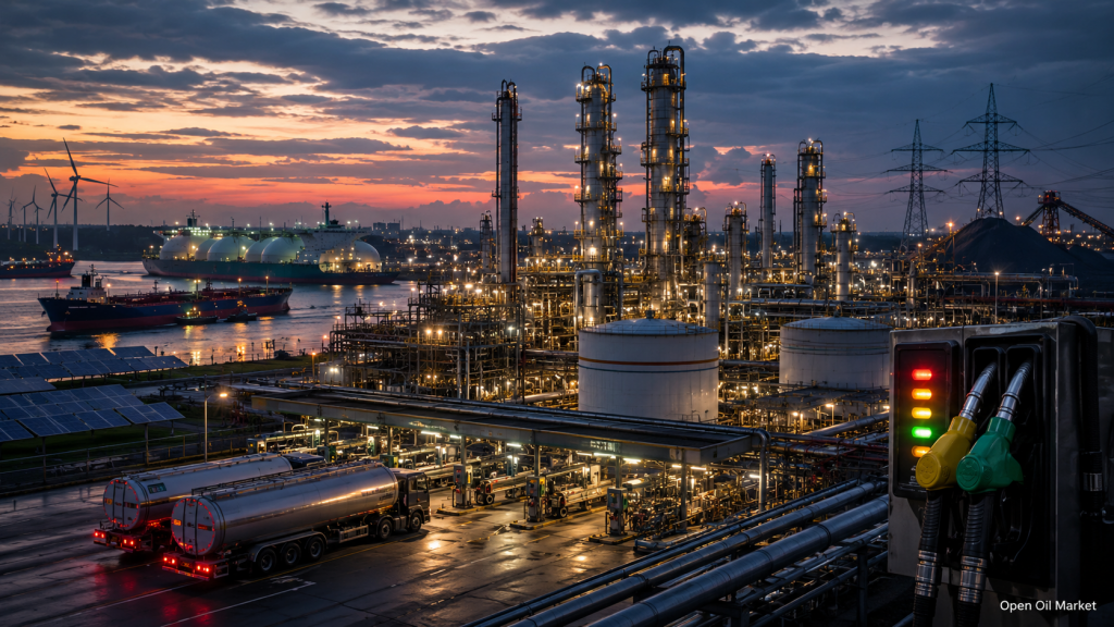 Globális energetikai piac 2026. július 11. — finomítók, tankerek, LNG, ME és elektromosság