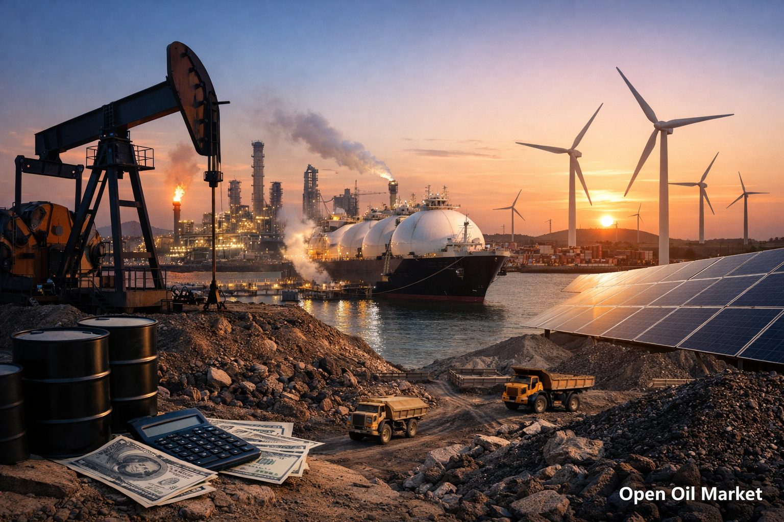 Olaj- és gázipar hírei — 2026. február 22. OPEC+, olaj, gáz, LNG, finomítók, megújuló energiaforrások