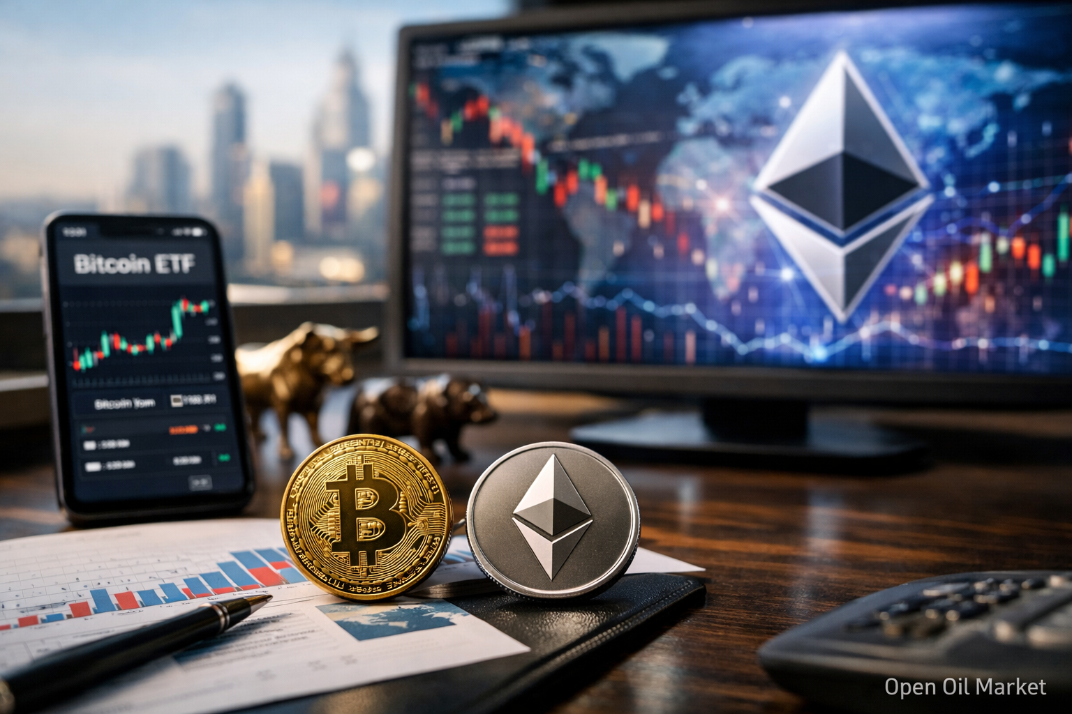 Kriptovaluta hírek — 2026. március 2.: áramlások fordulása a Bitcoin-ETF-ben, kockázat-mentesség a világban és fókusz az Ethereum ütemtervére