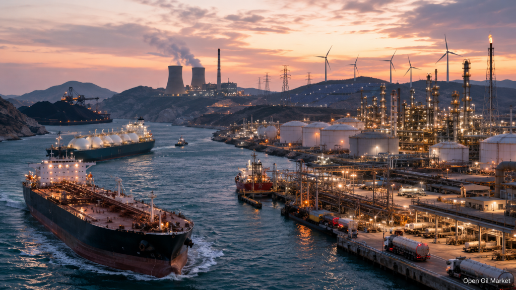 Világ energiapiac 2026. június 6.: olajtanker, LNG, olajfinomító, szénlogisztika, villamosenergia-ágazat és megújuló energiaforrások