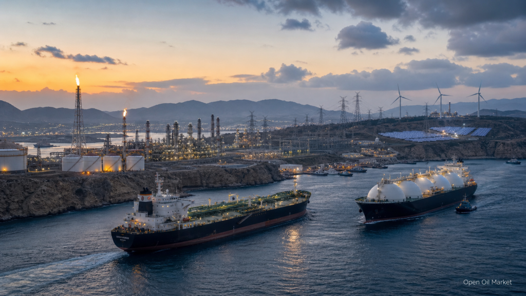Globális energiapiac 2026. május 5: olaj, gáz, LNG, finomítók, elektromosság és megújuló energiaforrások