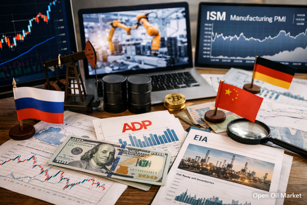 Gazdasági események és vállalati beszámolók - 2026. április 1.: globális PMI, ADP USA, kiskereskedelmi értékesítések és olajkészletek