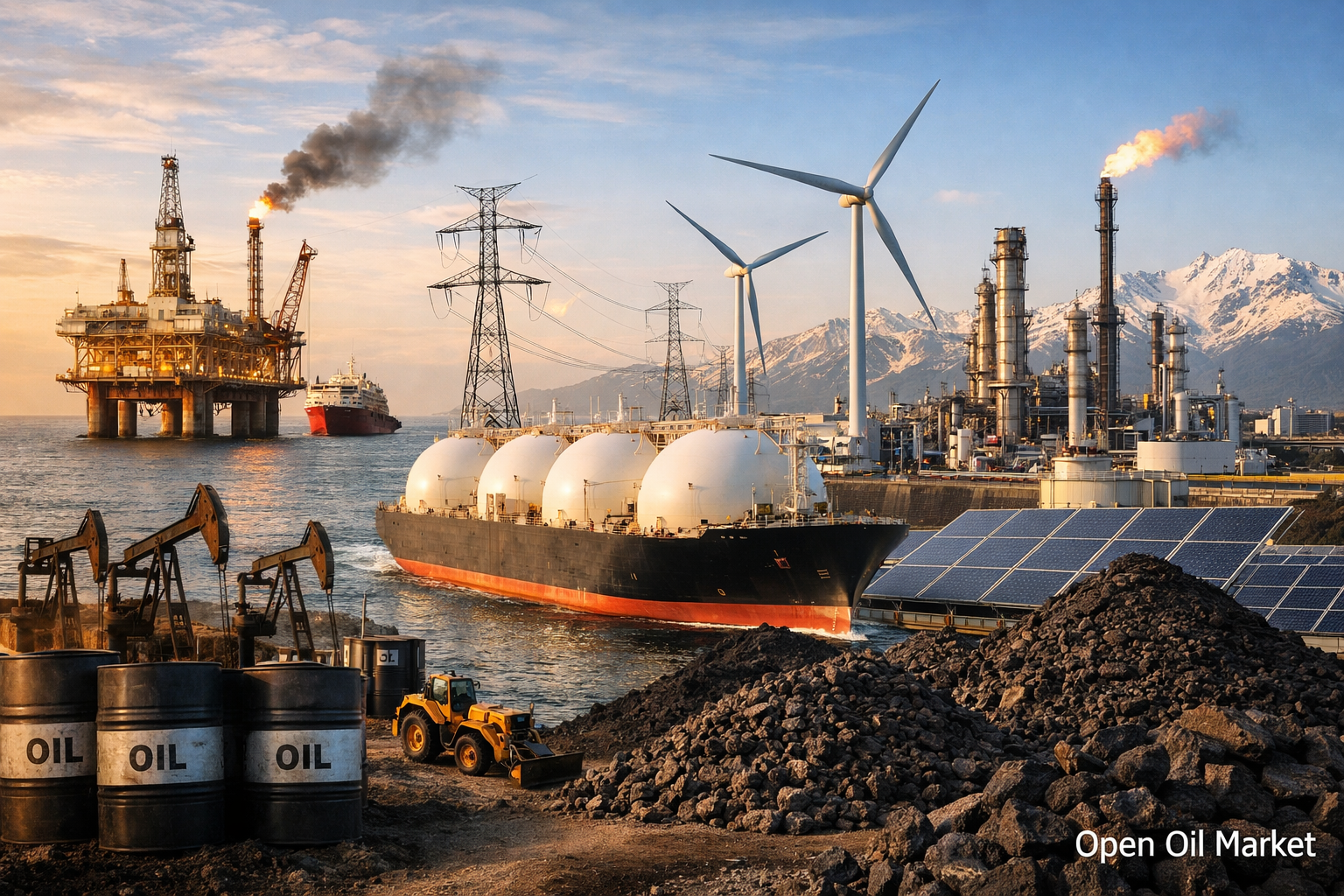 Olaj- és gázhírek és energia — kedd, 2026. február 24: Európa rekord LNG-importon, olaj az OPEC+ várakozási folyosójában.