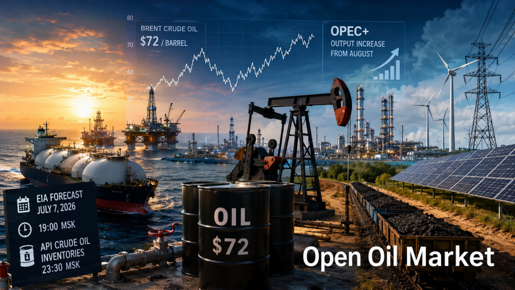 Olaj- és energiahírek — 2026. július 7.: Brent, OPEC+, EIA és API
