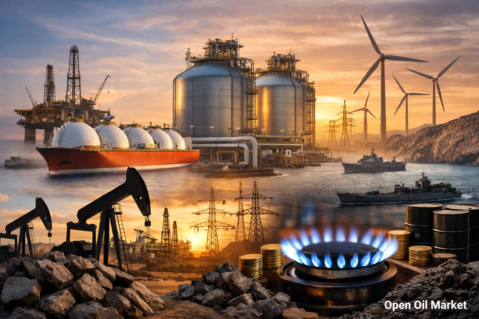 Olaj- és gázpiac hírek — csütörtök, 2026. február 26.: feszültség Irán körül, Brent/WPI dinamikája és rekord LNG áramlás Európába