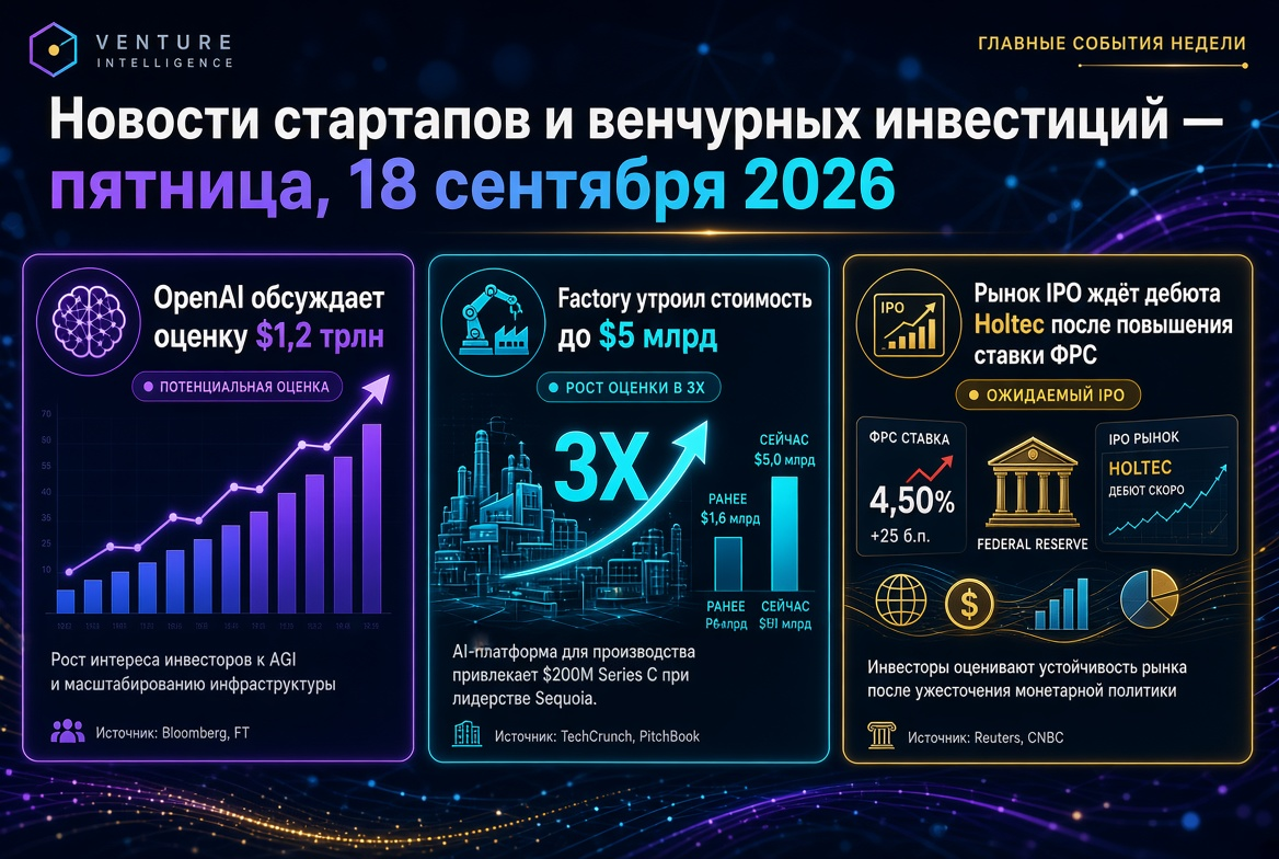 Új vállalkozások és kockázati tőke hírek — 2026. szeptember 18