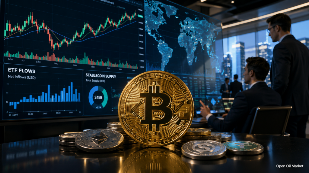 A globális kriptovaluta piac 2026. június 14-én: Bitcoin, Ethereum, ETF, stabilcoinok és a top-10 digitális eszköz