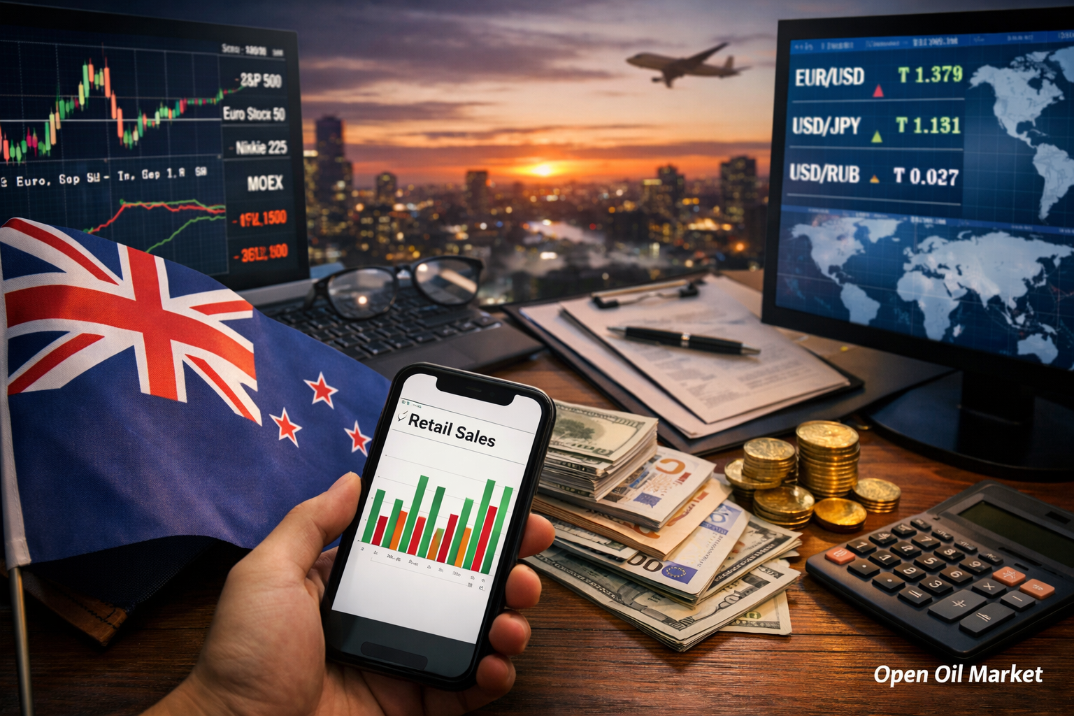 Gazdasági események és vállalati jelentések - 2026. február 22: Új-Zéland kiskereskedelme és globális piacok