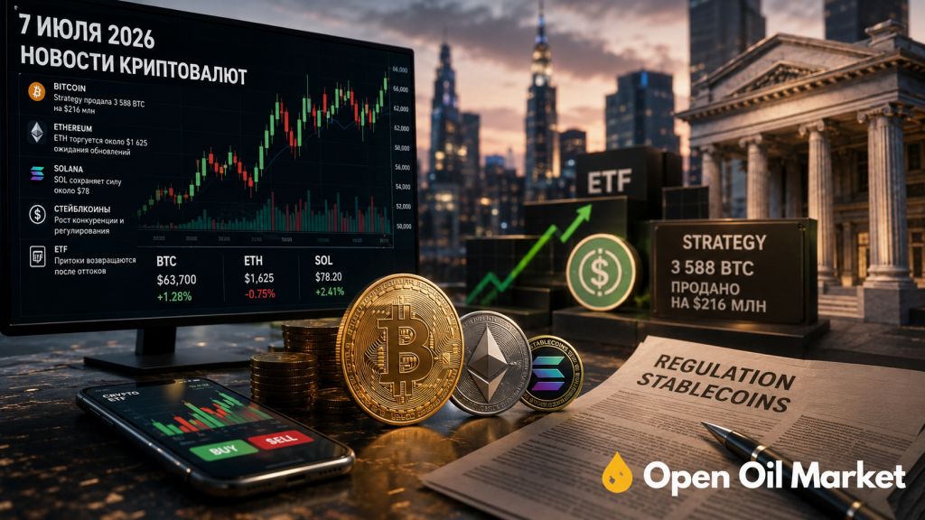 Kriptovaluta hírek 2026. július 7.: Bitcoin, ETF, stratégia, Ethereum, Solana és stabilcoinok