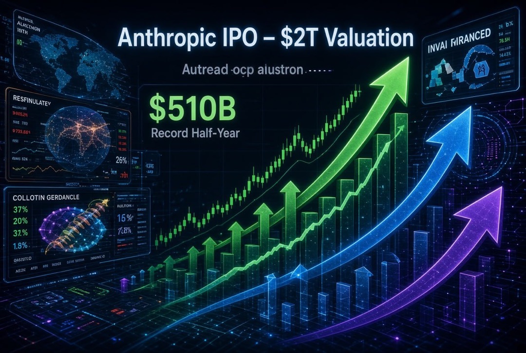 Startupok és kockázati tőkebefektetések hírei — szombat, 2026. augusztus 15.: IPO Anthropic 2 trillió dollárért, rekord 510 milliárd dollár félév alatt és megakörök a védelemben.
