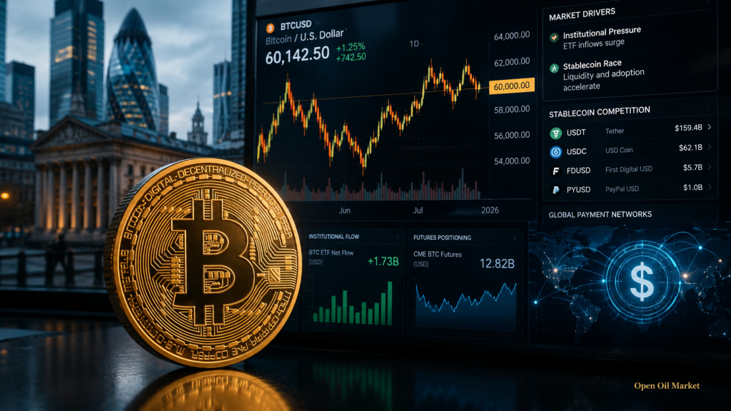Kriptovaluta piac 2026. július 1-jén: Bitcoin, ETF, Ethereum és stabil érme